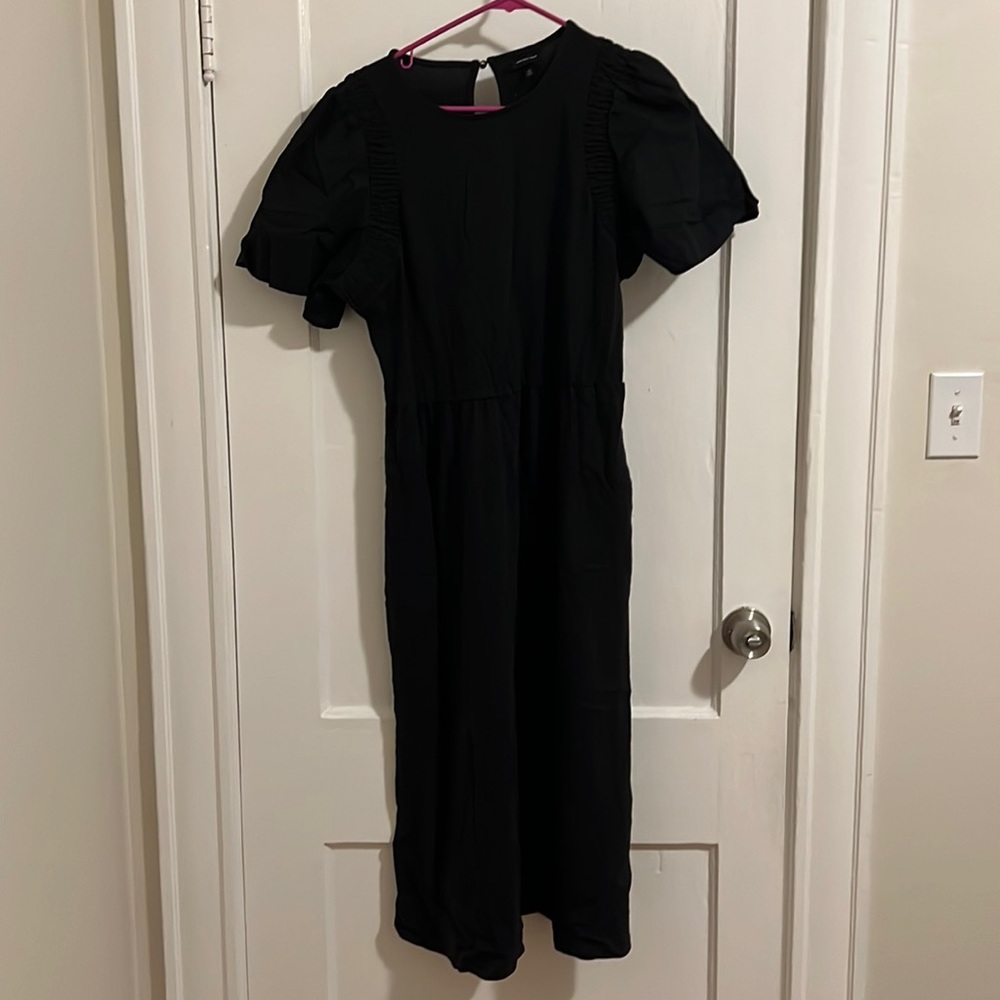 Black Who What Wear Midi Dress